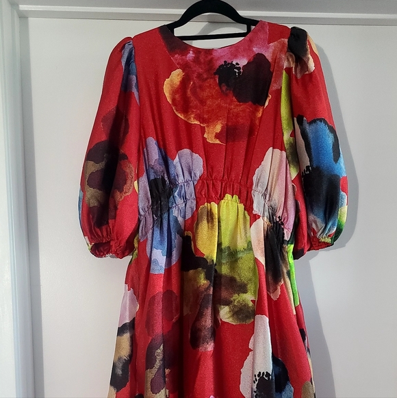 Emily In Paris x Stine Goya Limited Edition Red Floral Dress - Picture 8 of 17